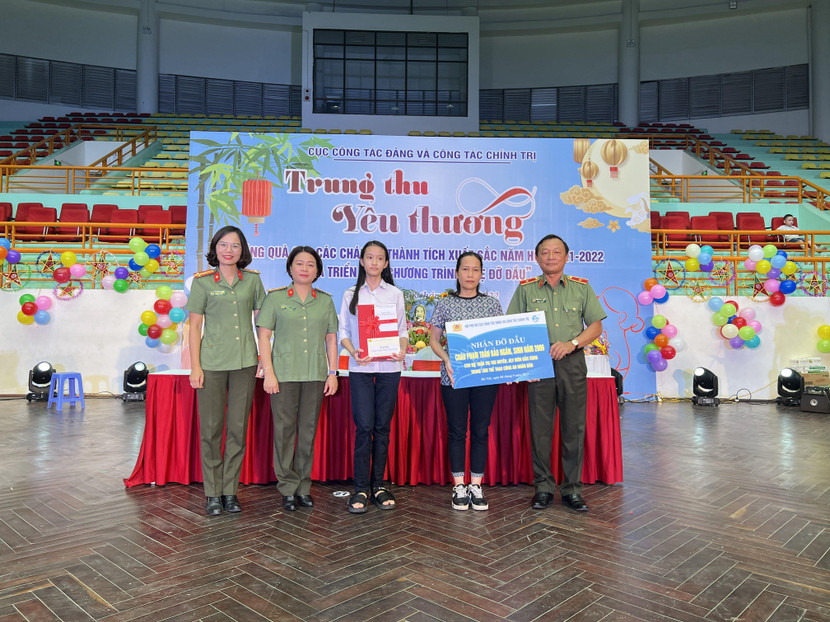 Hội Phụ nữ Cục công tác Đảng và công tác Chính trị nhận đỡ đầu cháu Phạm Trần Bảo Ngân Hội Phụ nữ Cục công tác Đảng và công tác Chính trị nhận đỡ đầu cháu Phạm Trần Bảo Ngân