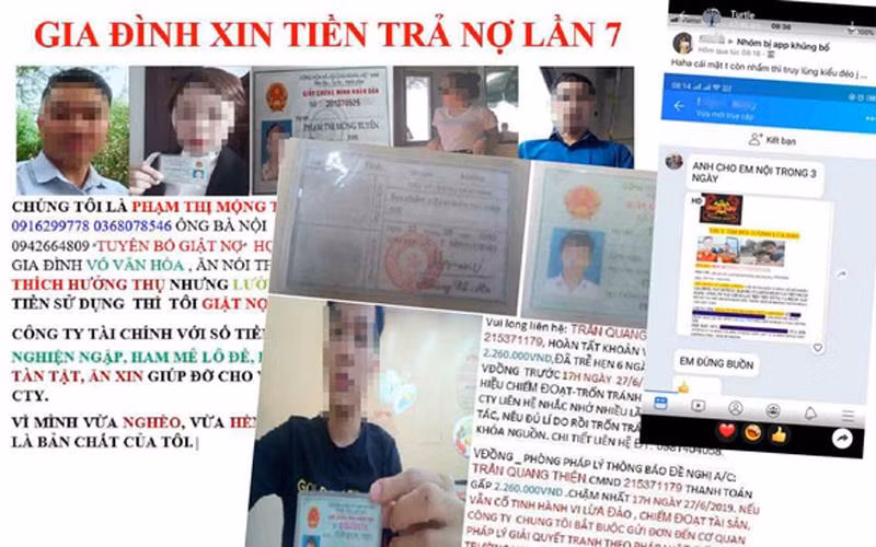 Khi vay tiền qua “app”, các ứng dụng đòi hỏi truy cập danh bạ điện thoại và từ đó không chỉ đe dọa người vay mà cả những người trong danh bạ có liên lạc với người vay Khi vay tiền qua “app”, các ứng dụng đòi hỏi truy cập danh bạ điện thoại và từ đó không chỉ đe dọa người vay mà cả những người trong danh bạ có liên lạc với người vay