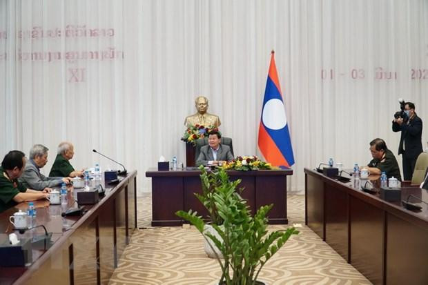 Tổng Bí thư, Chủ tịch nước Thongloun Sisoulith tiếp Đoàn đại biểu cựu chuyên gia và quân tình nguyện Việt Nam tại Lào Tổng Bí thư, Chủ tịch nước Thongloun Sisoulith tiếp Đoàn đại biểu cựu chuyên gia và quân tình nguyện Việt Nam tại Lào