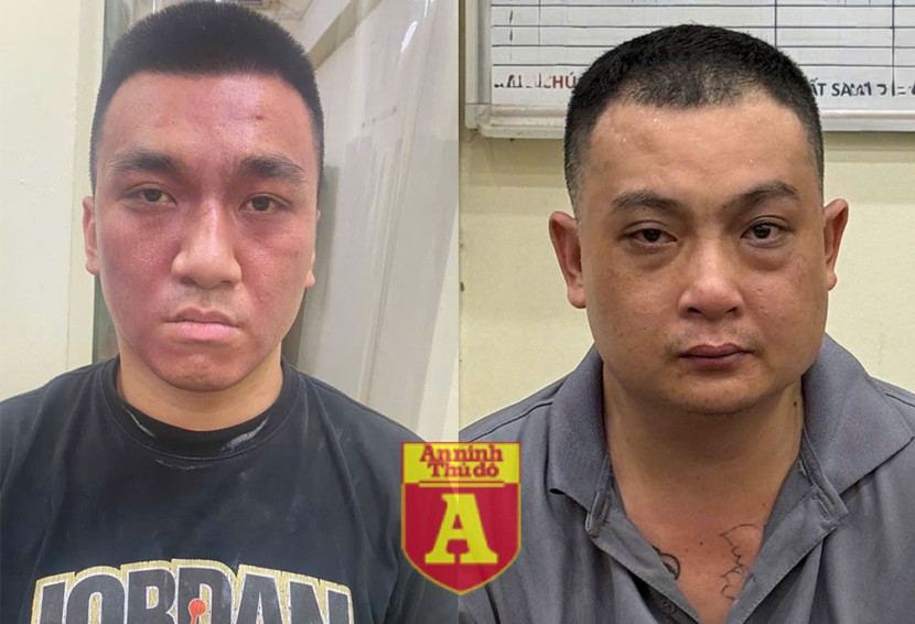 Đối tượng Nguyễn Ngọc Thái (trái) và Lư Quốc Tiệp