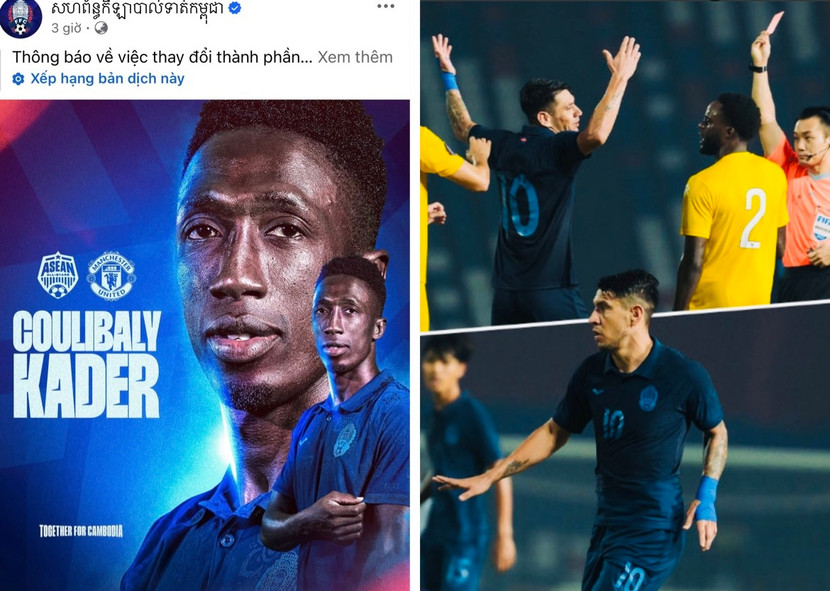 Kader Coulibaly (ảnh trái) được triệu tập thay thế Rafael Rondon (ảnh phải) đang chịu án "treo giò" vì thẻ phạt