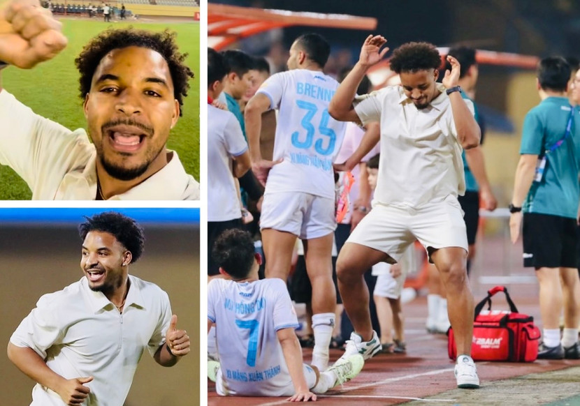 Xuân Son nhảy múa ăn mừng cùng đồng đội và lưu lại khoảnh khắc chiến thắng lịch sử của đội nhà trên sân Hàng Đẫy Xuân Son nhảy múa ăn mừng cùng đồng đội và lưu lại khoảnh khắc chiến thắng lịch sử của đội nhà trên sân Hàng Đẫy