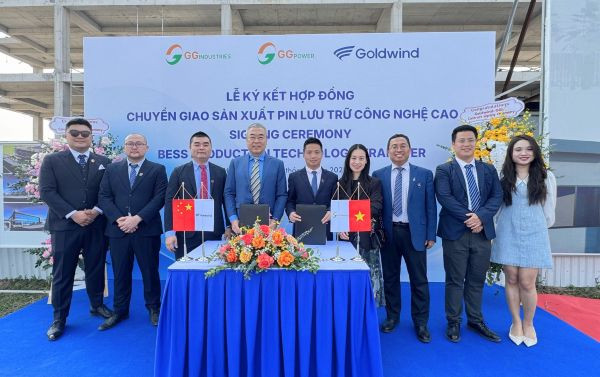 GG Industries và Tập đoàn Goldwind ký kết hợp tác chuyển giao công nghệ sản xuất hệ thống pin lưu trữ năng lượng