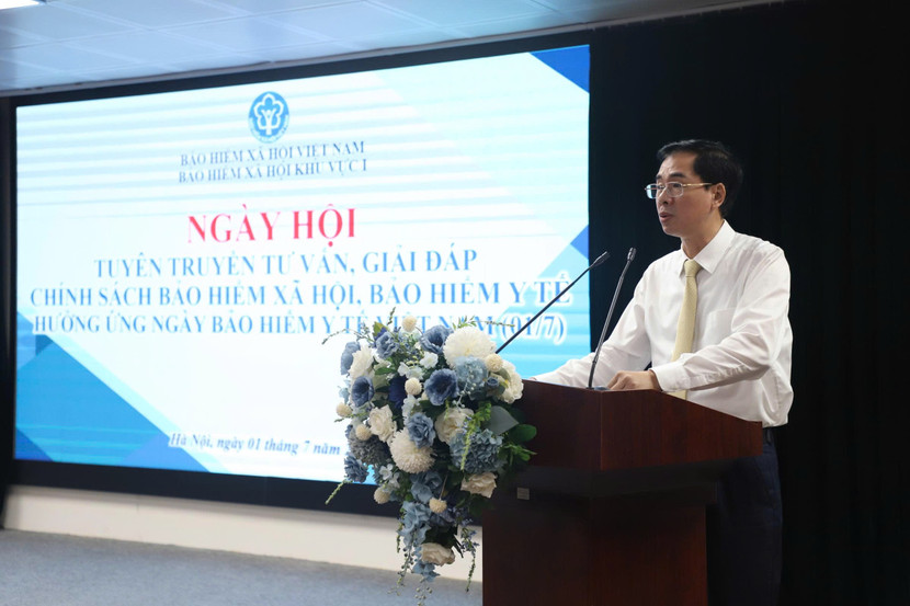 Ông Đào Việt Ánh, Phó Giám đốc BHXH Việt Nam phát biểu