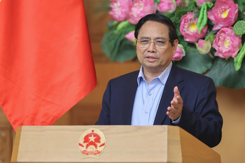 Thủ tướng phát biểu chỉ đạo tại cuộc họp (Ảnh: VGP)