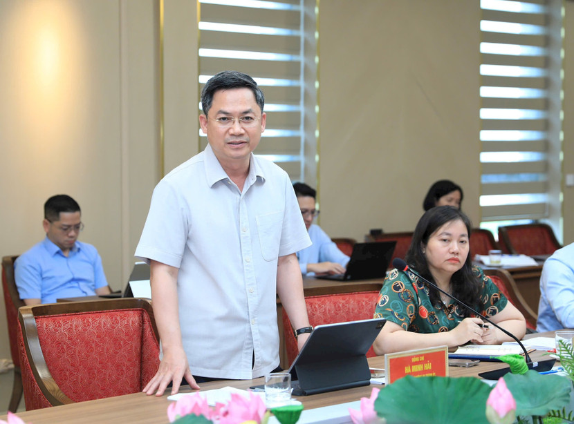 Trưởng ban Tổ chức Thành ủy Hà Nội Hà Minh Hải phát biểu tại hội nghị Trưởng ban Tổ chức Thành ủy Hà Nội Hà Minh Hải phát biểu tại hội nghị