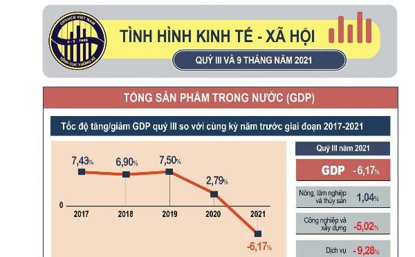 GDP quý III-2021 giảm mạnh nhất kể từ khi Việt Nam công bố chỉ số này ảnh 1