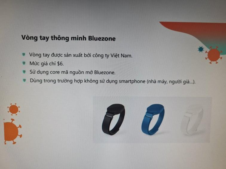 Vòng tay thông minh Bluezone sắp ra mắt