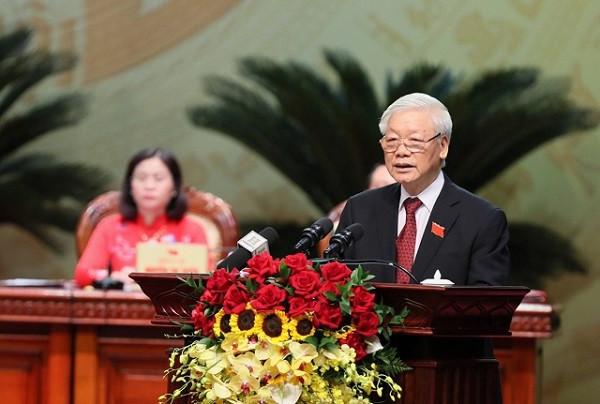 Tổng Bí thư, Chủ tịch nước Nguyễn Phú Trọng phát biểu chỉ đạo tại đại hội Tổng Bí thư, Chủ tịch nước Nguyễn Phú Trọng phát biểu chỉ đạo tại đại hội