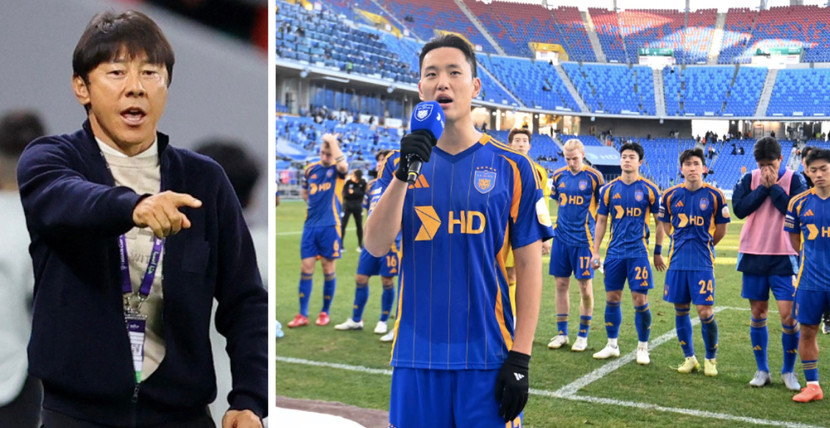 Jung Seung-hyun (phải) đứng ra tố cáo HLV Shin Tae-yong bạo lực trong thời gian làm việc cùng nhau tại Ulsan HD