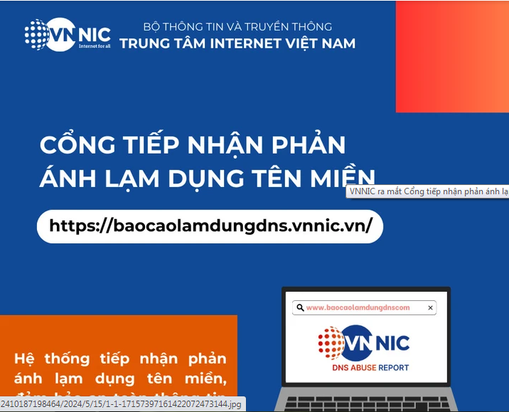 Người dân phản ánh về lạm dụng tên miền qua địa chỉ: https://baocaolamdungdns.vnnic.vn/ Người dân phản ánh về lạm dụng tên miền qua địa chỉ: https://baocaolamdungdns.vnnic.vn/