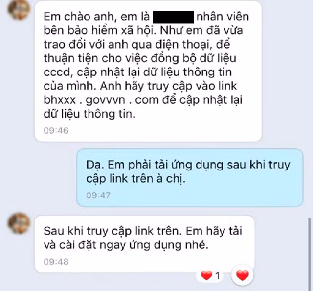Người dân không nên truy cập vào các đường link từ người lạ gửi tới