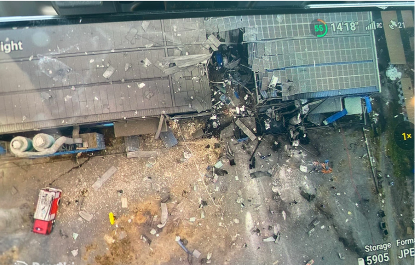 Một phần nhà xưởng công ty bị hư hại sau vụ nổ (Ảnh: Báo Đồng Nai) Một phần nhà xưởng công ty bị hư hại sau vụ nổ (Ảnh: Báo Đồng Nai)