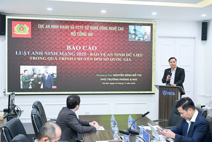 Ông Nguyễn Đình Đỗ Thi chia sẻ về nội dung an ninh dữ liệu trong dự thảo Luật An ninh mạng 2025 Ông Nguyễn Đình Đỗ Thi chia sẻ về nội dung an ninh dữ liệu trong dự thảo Luật An ninh mạng 2025