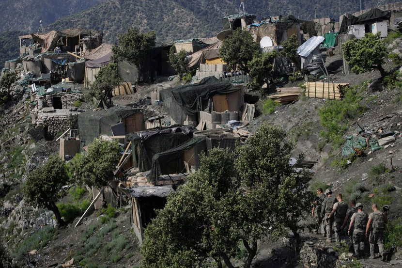 Căn cứ của quân đội Mỹ ở Thung lũng Korengal của tỉnh Kunar vào năm 2009