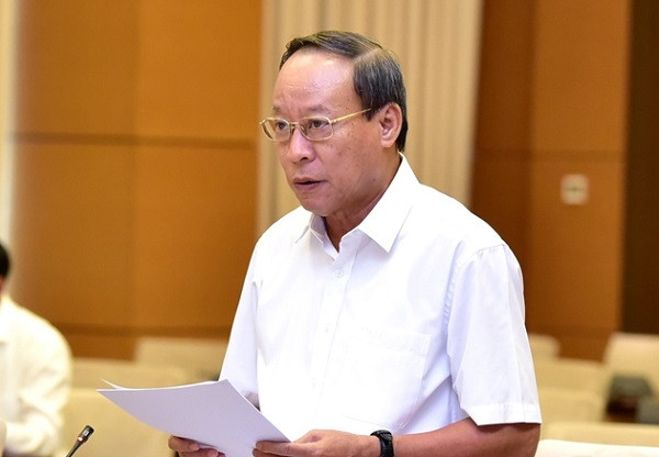 Thứ trưởng Bộ Công an Lê Quý Vương tại phiên họp Ủy ban Thường vụ Quốc hội