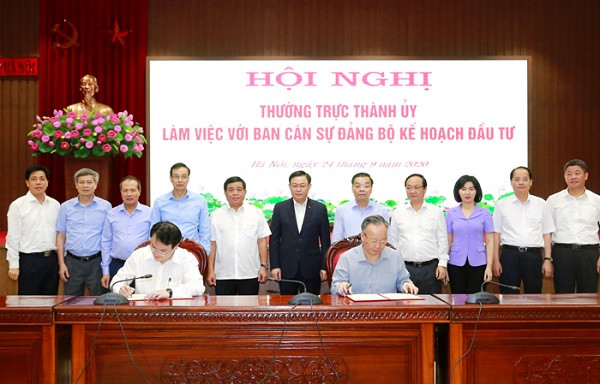 Lãnh đạo thành phố Hà Nội và Bộ KH&amp;ĐT ký biên bản ghi nhớ hợp tác