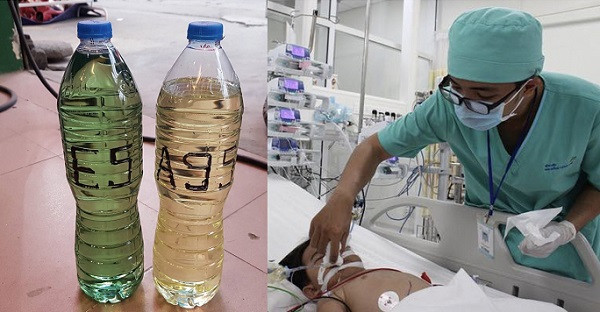 Đã có nhiều trẻ phải nhập viện do uống nhầm xăng (Ảnh minh họa) Đã có nhiều trẻ phải nhập viện do uống nhầm xăng (Ảnh minh họa)