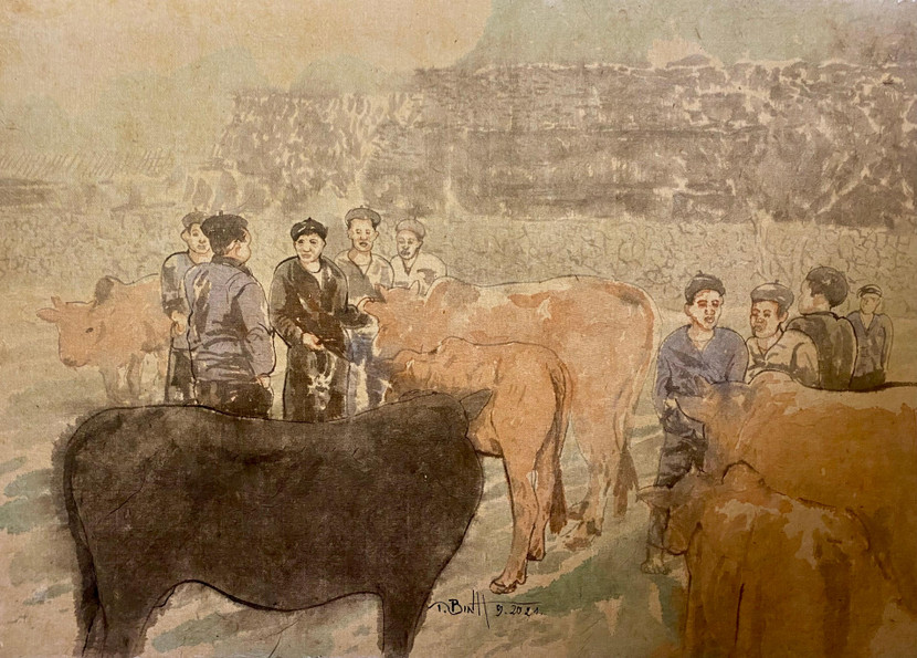 Tác phẩm của họa sĩ Vũ Thái Bình