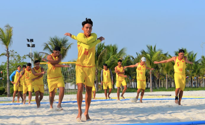 Đội tuyển bóng ném bãi biển Việt Nam nỗ lực tập luyện để bảo vệ tấm HCV SEA Games ngay trên sân nhà Đội tuyển bóng ném bãi biển Việt Nam nỗ lực tập luyện để bảo vệ tấm HCV SEA Games ngay trên sân nhà