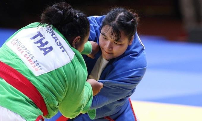 Võ sỹ Kurash Trần Thị Thanh Thuỷ (phải) cùng đồng đội đặt mục tiêu 5 HCV tại SEA Games 31 Võ sỹ Kurash Trần Thị Thanh Thuỷ (phải) cùng đồng đội đặt mục tiêu 5 HCV tại SEA Games 31