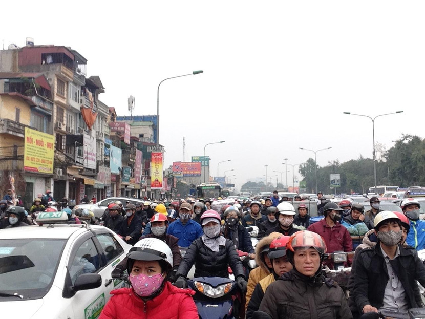 Hà Nội hiện có khoảng 5,7 triệu xe máy không được kiểm soát về khí thải Hà Nội hiện có khoảng 5,7 triệu xe máy không được kiểm soát về khí thải