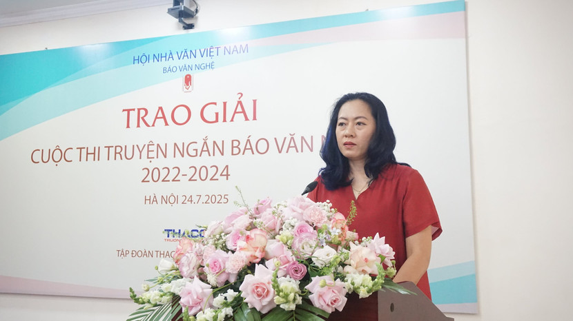 Phó Tổng Biên tập Báo Văn nghệ Nguyễn Hồng Liên mong muốn cuộc thi viết sẽ tiếp tục được bạn đọc và người viết đón nhận nồng nhiệt