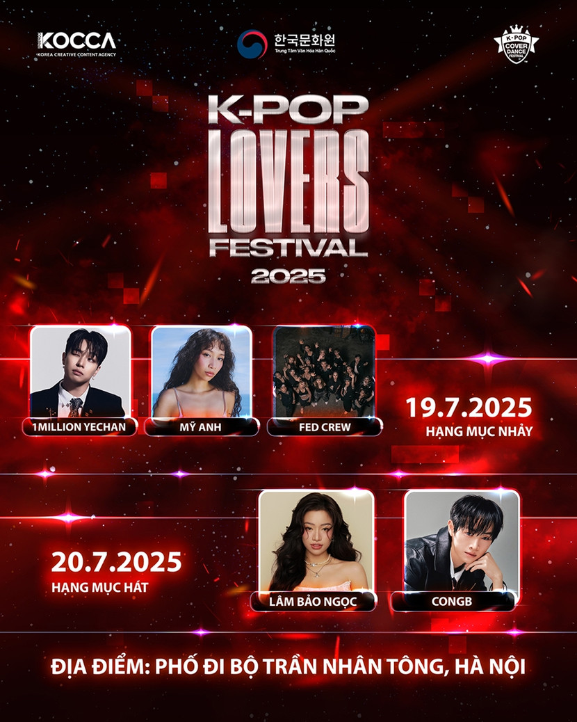 Poster quảng bá chương trình K-pop Lovers Festival 2025 Poster quảng bá chương trình K-pop Lovers Festival 2025