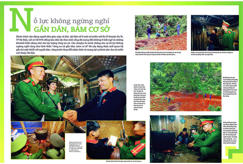 Giải Ba với tác phẩm "Nỗ lực không ngừng nghỉ gần dân, bám dân" của Đinh Tuấn Anh (An ninh Thủ đô)