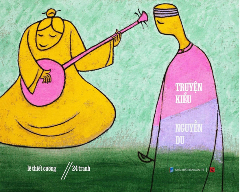 Phong cách tối giản thể hiện trong thiết kế bìa sách của họa sĩ Lê Thiết Cương.