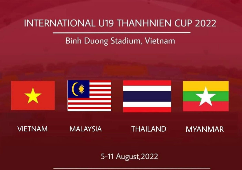 Bốn đội mạnh của khu vực quy tụ tại giải U19 quốc tế 2022