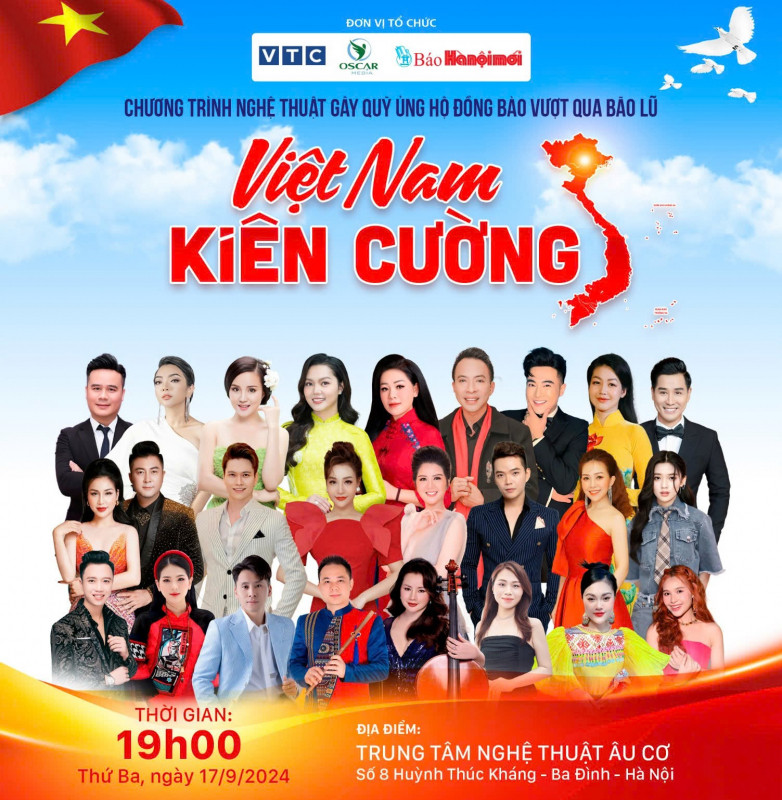Poster của chương trình nghệ thuật "Việt Nam kiên cường" Poster của chương trình nghệ thuật "Việt Nam kiên cường"