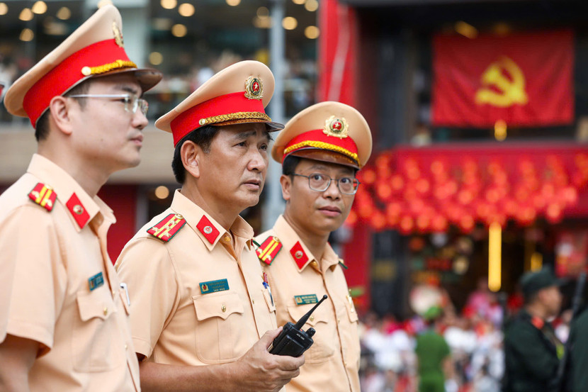 Đại tá Trần Đình Nghĩa - Trưởng phòng Cảnh sát giao thông CATP Hà Nội khẳng định, cán bộ chiến sĩ đơn vị tự hào vì được tham gia sự kiện đặc biệt A80