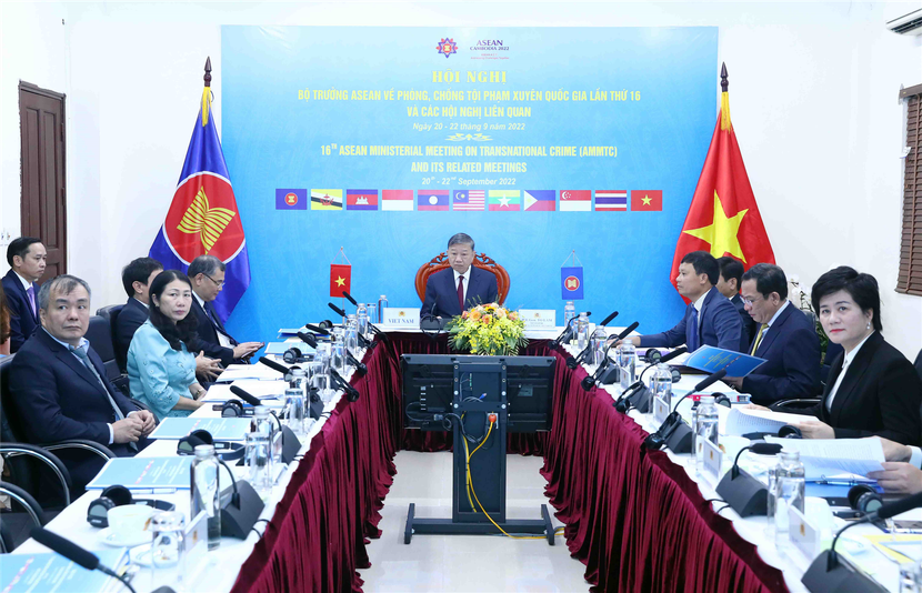 Hội nghị Bộ trưởng ASEAN về phòng, chống tội phạm lần thứ 16 tại điểm cầu Hà Nội