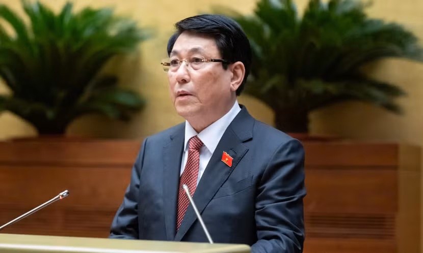 Chủ tịch nước Lương Cường phát biểu tại Quốc hội Chủ tịch nước Lương Cường phát biểu tại Quốc hội