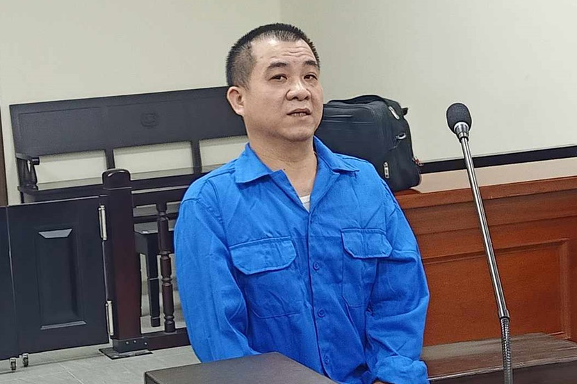 Bị cáo Đặng Văn Tuấn bị đưa ra xét xử.