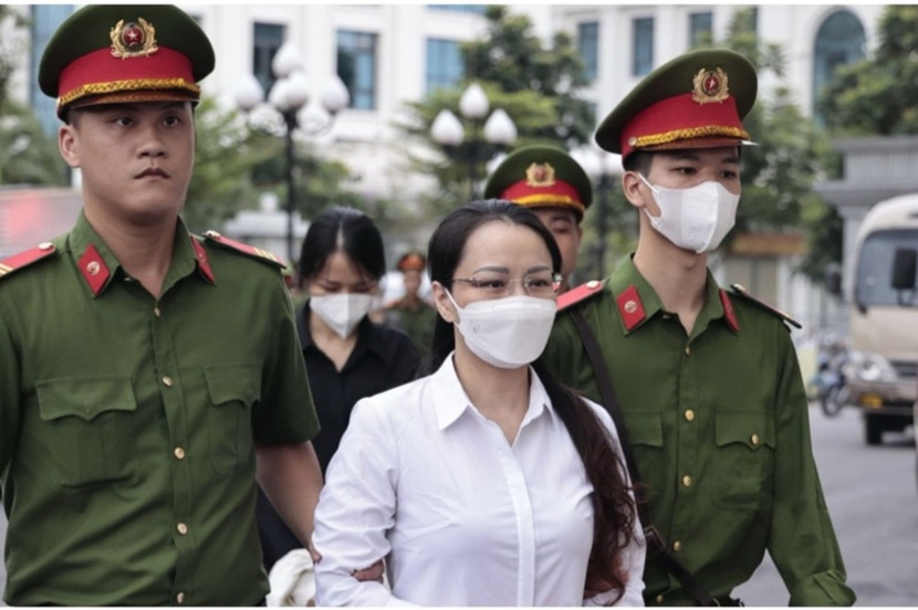 Bị cáo Hương Trần Kiều Dung - cựu Phó chủ tịch Thường trực HĐQT Tập đoàn FLC.