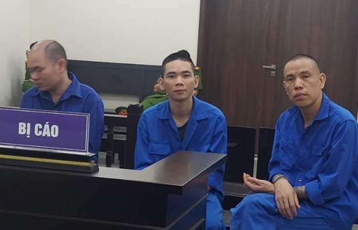 Các bị cáo trong vụ án bị đưa ra xét xử. Các bị cáo trong vụ án bị đưa ra xét xử.