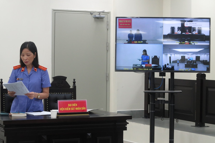 Năm 2023, TAND quận Long Biên là đơn vị dẫn đầu về xét xử trực tuyến.