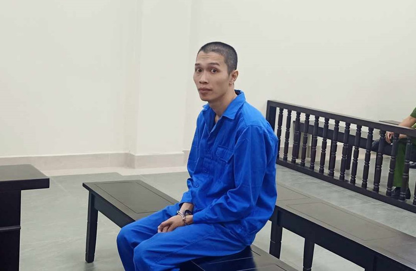 Bị cáo Phạm Tuấn Hoàng bị đưa ra xét xử tại phiên tòa.