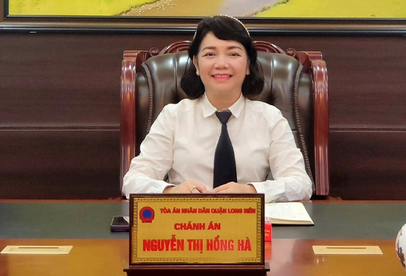 Chánh án TAND quận Long Biên - Nguyễn Thị Hồng Hà.