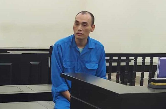 Nguyễn Trọng Huy bị đưa ra xét xử tại phiên tòa.