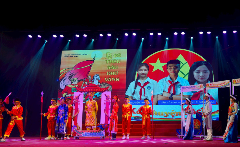 Đội tuyển xã Ngọc Hồi đoạt giải Nhất Thiếu nhi Thủ đô tuyên truyền giới thiệu sách 2025 ảnh 4