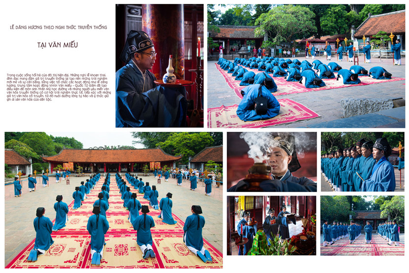 Giải Ba - tác giả Phan Huy Thiệp với tác phẩm "Lễ dâng hương theo nghi thức truyền thống tại Văn Miếu"