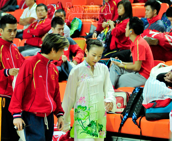 Đoàn Việt Nam thở phào sau tấm HCV wushu ảnh 1