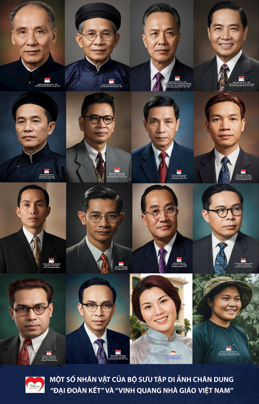 Bộ sưu tập di ảnh chân dung "Vinh quang nhà giáo Việt Nam" Bộ sưu tập di ảnh chân dung "Vinh quang nhà giáo Việt Nam"