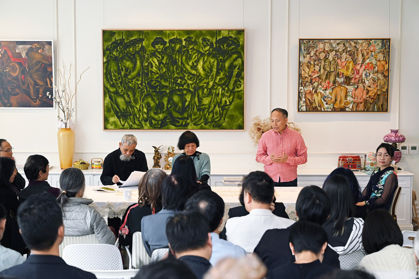 Ông Hàn Ngọc Vũ, người đồng sáng lập A&amp;V foundation chia sẻ tại buổi tọa đàm.