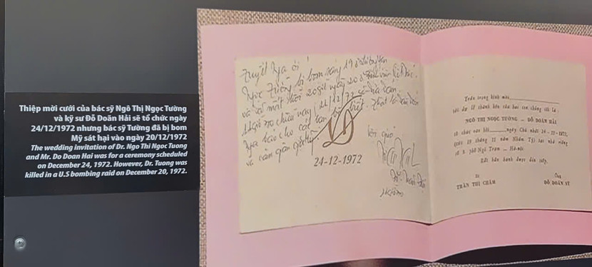 Đám cưới của bác sĩ Ngô Thị Ngọc Tường và kỹ sư Đỗ Doãn Hải dự kiên sẽ diễn ra vào ngày 24/12/1972 nhưng bác sĩ Tường đã bị bom Mỹ sát hại vào ngày 20/12/1972
