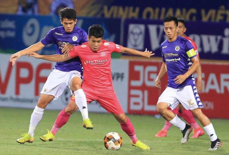 Hà Nội FC đang "phả hơi nóng" sau Sài Gòn FC ở cuộc đua vô địch V-League mùa này Hà Nội FC đang "phả hơi nóng" sau Sài Gòn FC ở cuộc đua vô địch V-League mùa này