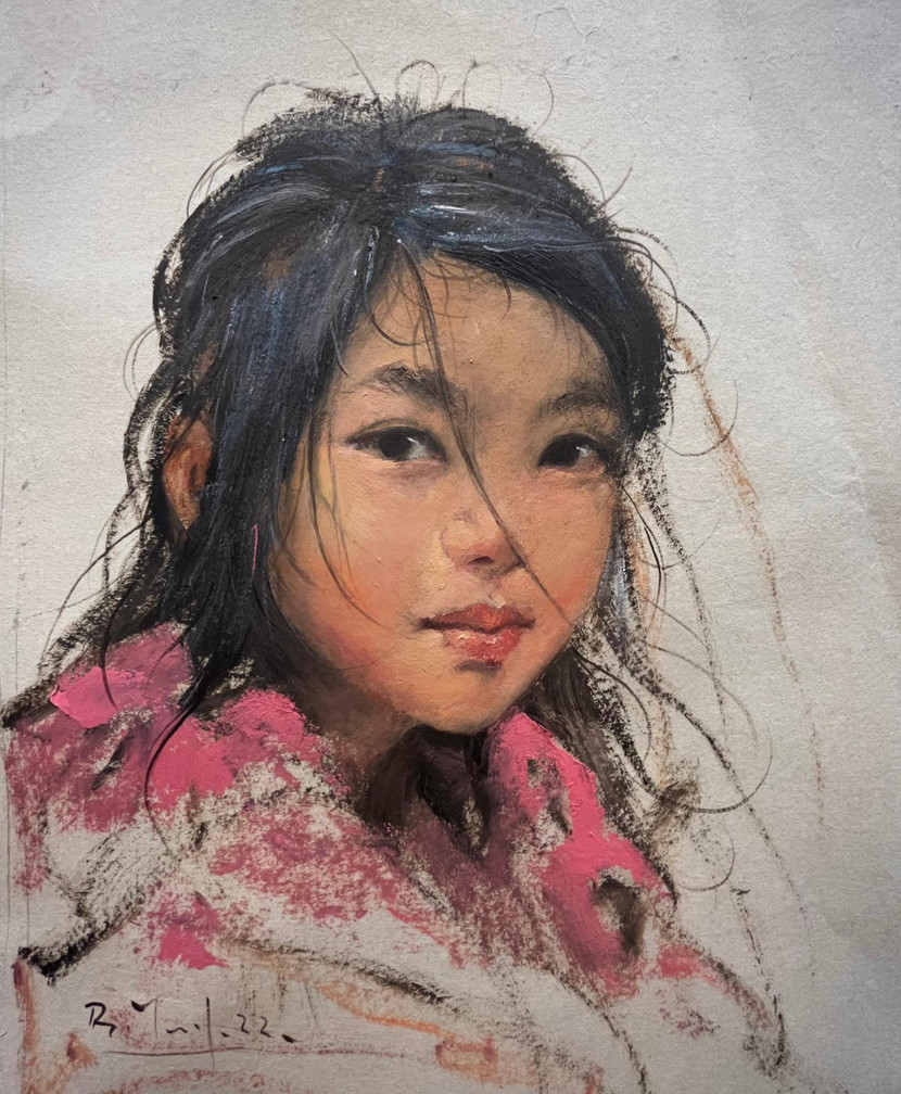 "Chân dung em bé" của Bùi Văn Tuất